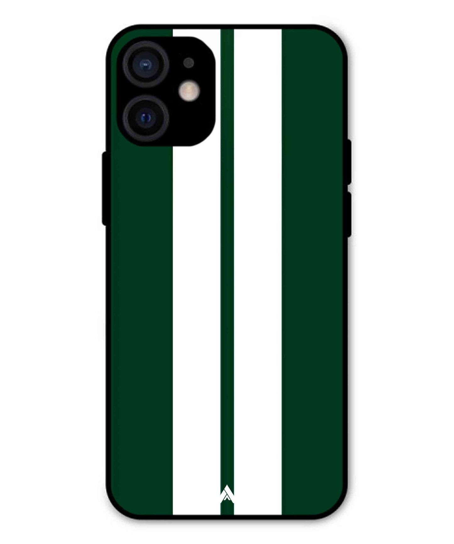 Stripe Pattern 11 Metal Back Cover Phone Case for iPhone 12 Mini