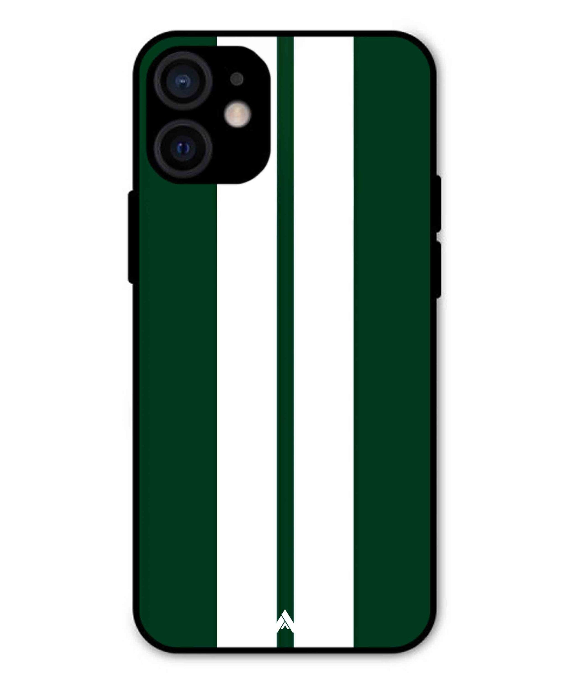 Stripe Pattern 11 Metal Back Cover Phone Case for iPhone 12 Mini