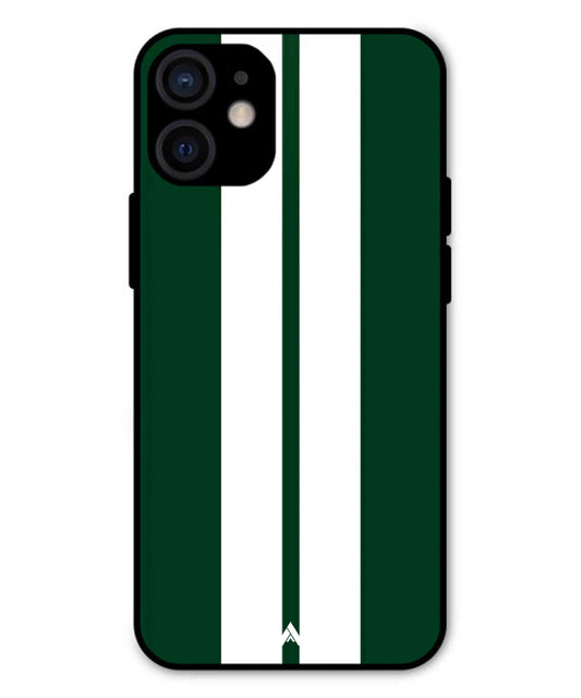 Stripe Pattern 11 Metal Back Cover Phone Case for iPhone 13 Mini