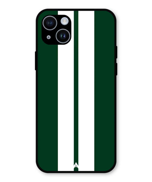 Stripe Pattern 11 Metal Back Cover Phone Case for iPhone 14