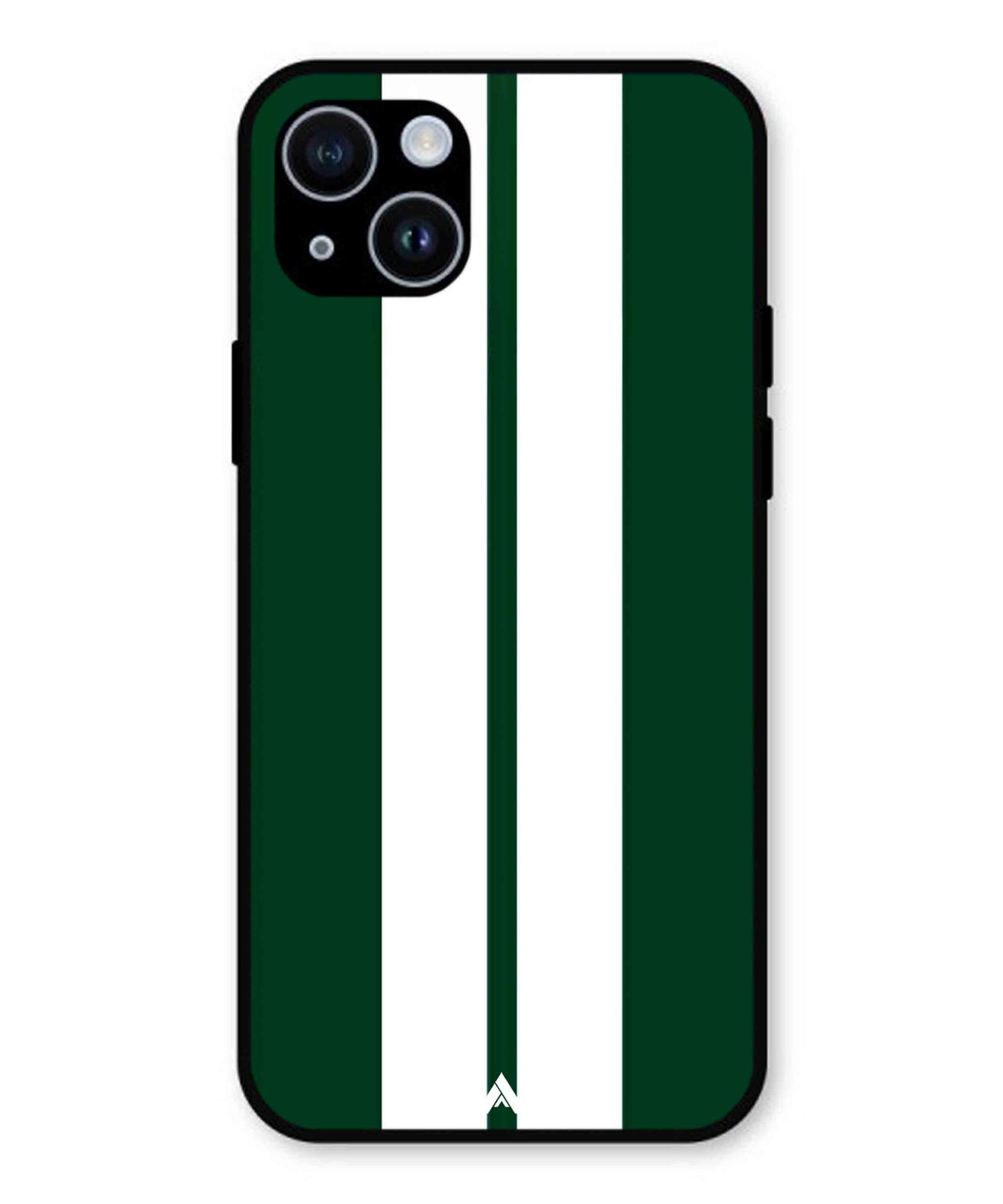 Stripe Pattern 11 Metal Back Cover Phone Case for iPhone 15