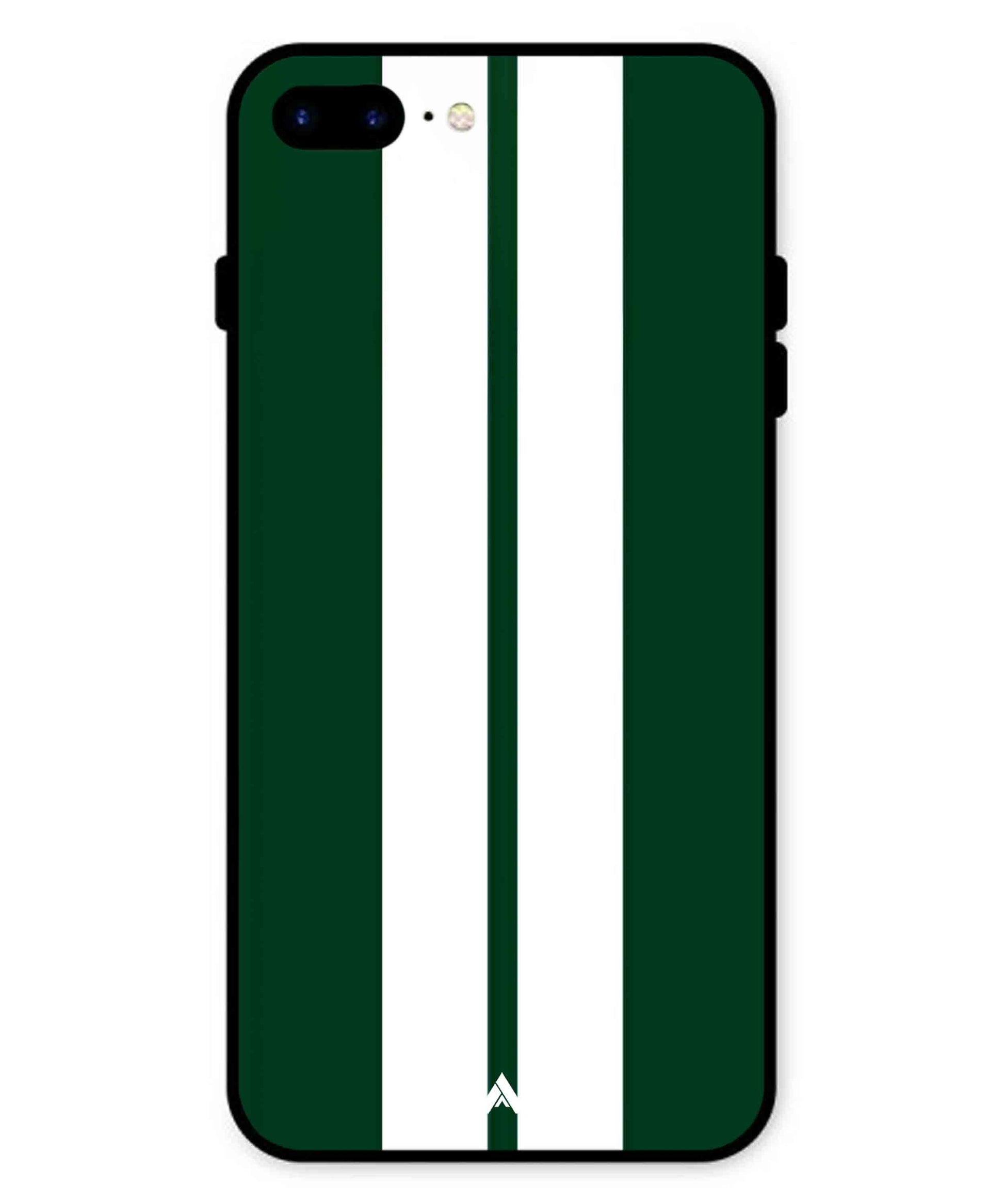 Stripe Pattern 11 Metal Back Cover Phone Case for iPhone 8 Plus