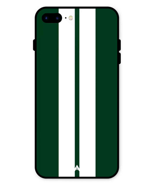 Stripe Pattern 11 Metal Back Cover Phone Case for iPhone 8 Plus