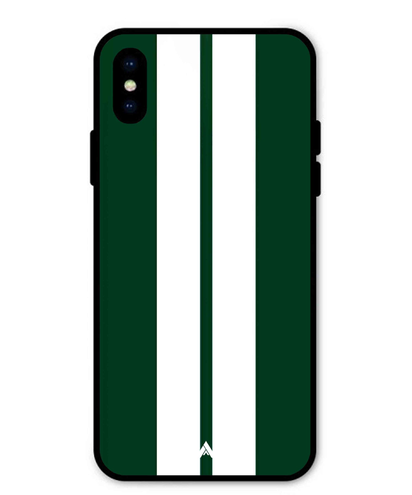 Stripe Pattern 11 Metal Back Cover Phone Case for iPhone X