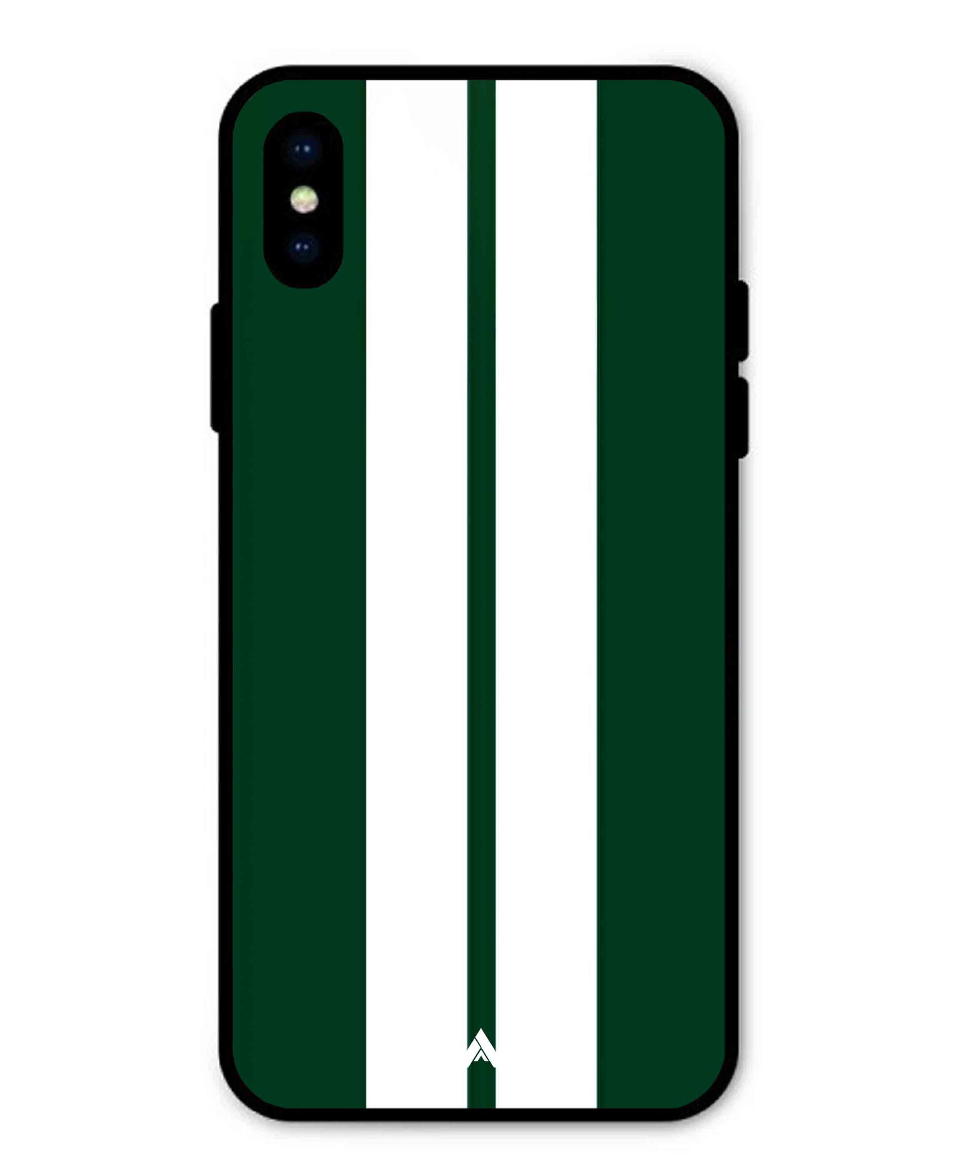 Stripe Pattern 11 Metal Back Cover Phone Case for iPhone X