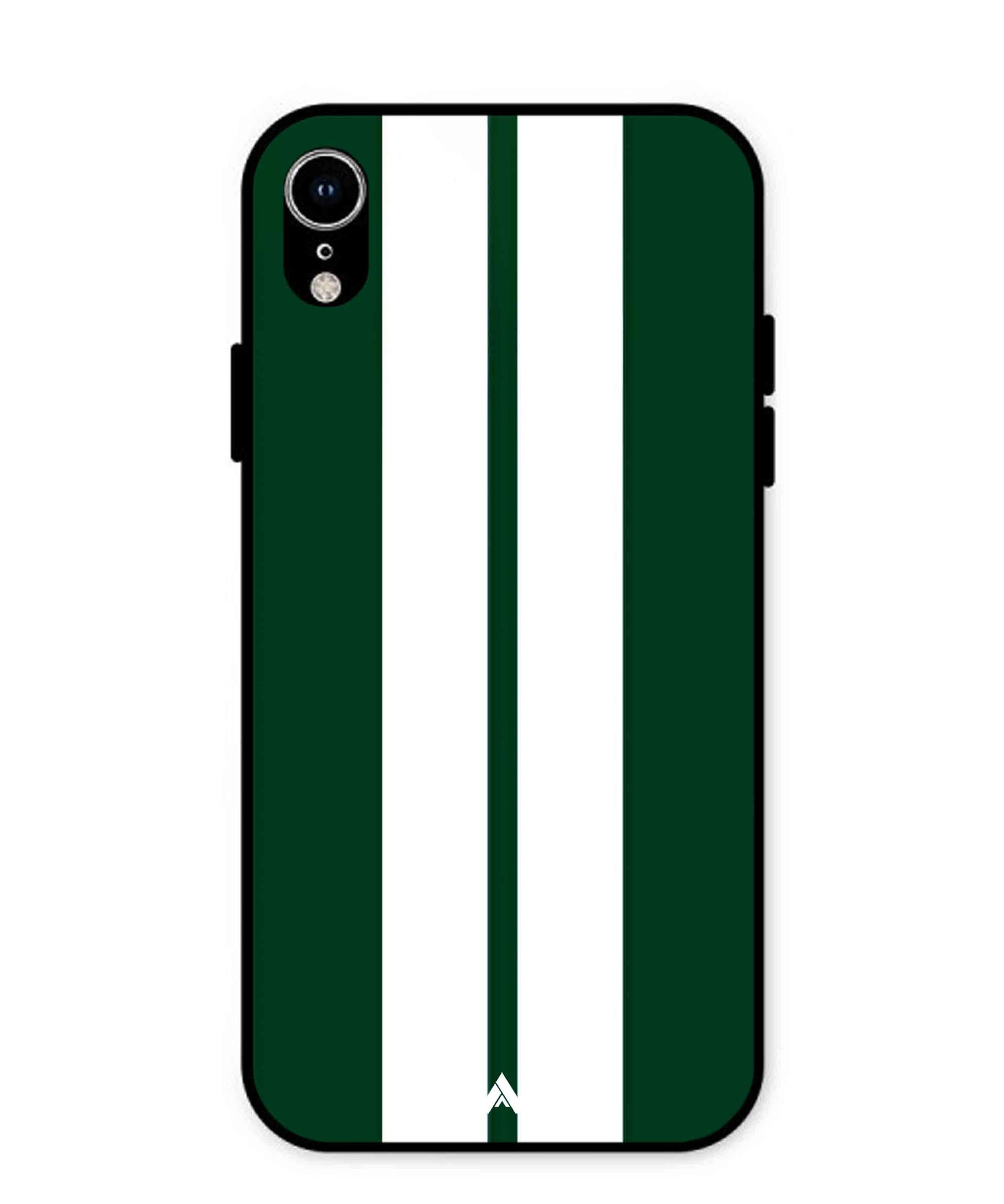 Stripe Pattern 11 Metal Back Cover Phone Case for iPhone Xr