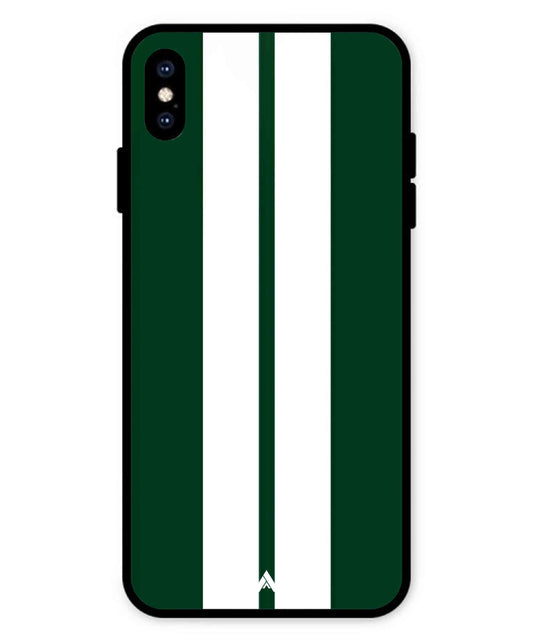Stripe Pattern 11 Metal Back Cover Phone Case for iPhone Xs Max