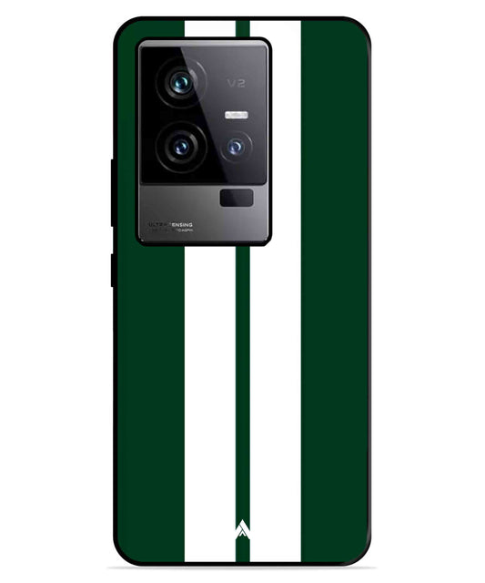 Stripe Pattern 11 Metal Back Cover Phone Case for iQOO 11
