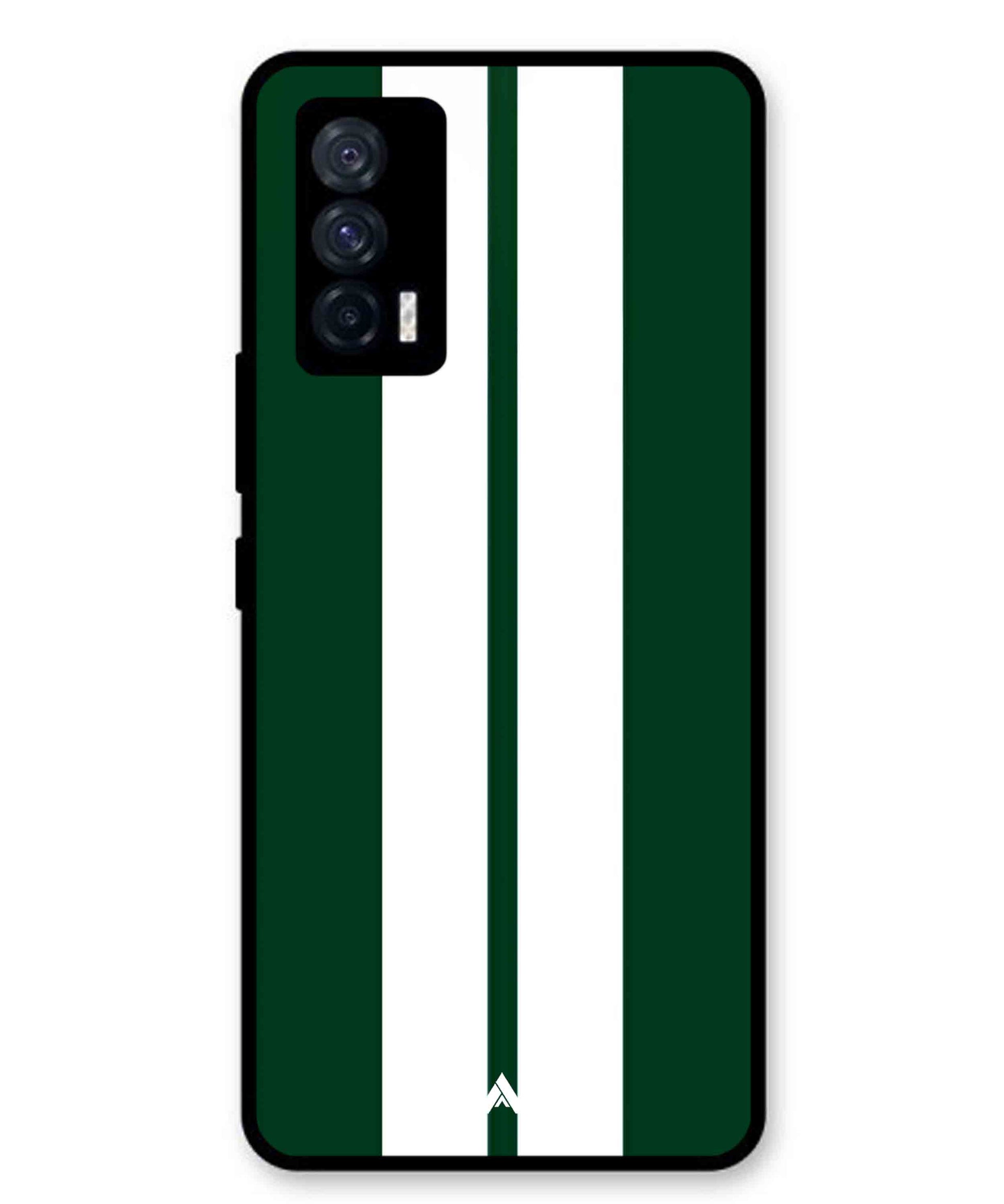 Stripe Pattern 11 Metal Back Cover Phone Case for iQOO 7