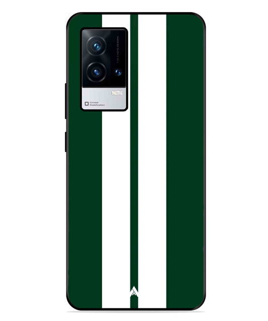 Stripe Pattern 11 Metal Back Cover Phone Case for iQOO 8