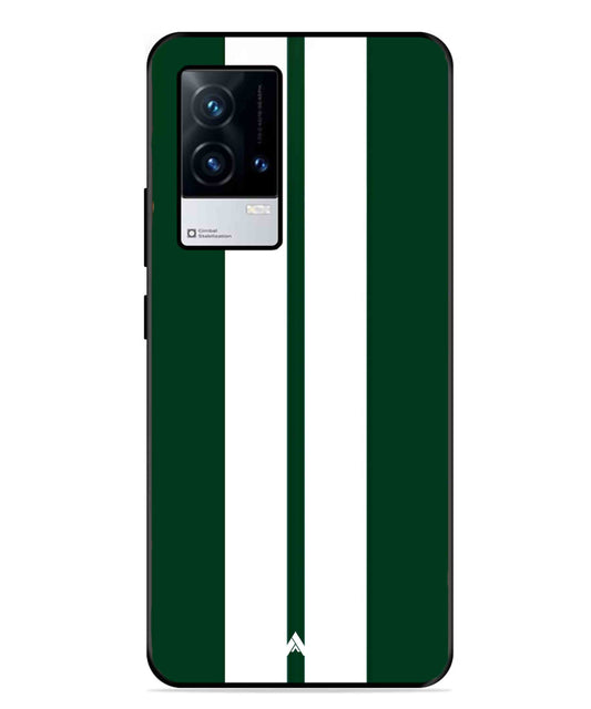 Stripe Pattern 11 Metal Back Cover Phone Case for iQOO 9