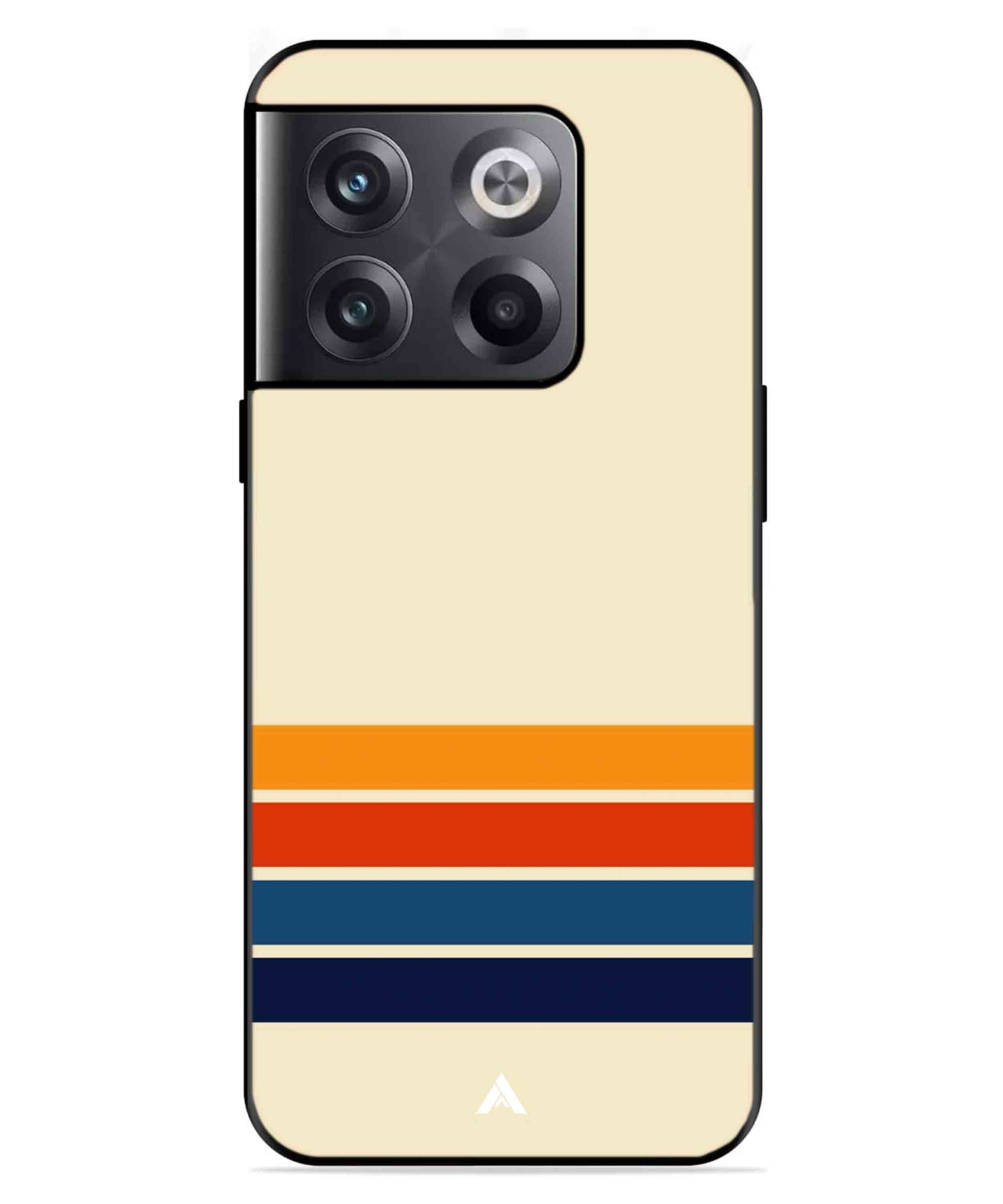 Stripe Pattern 12 Metal Back Cover Phone Case for Oneplus 10T