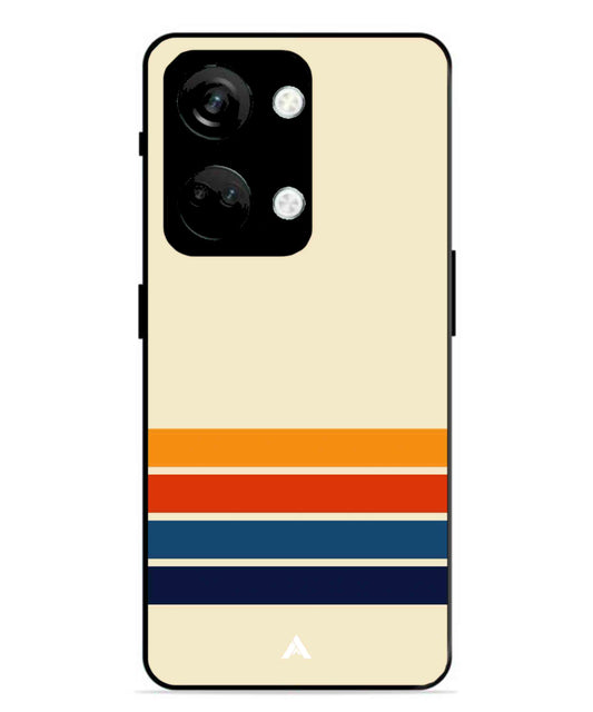 Stripe Pattern 12 Metal Back Cover Phone Case for Oneplus Nord 3