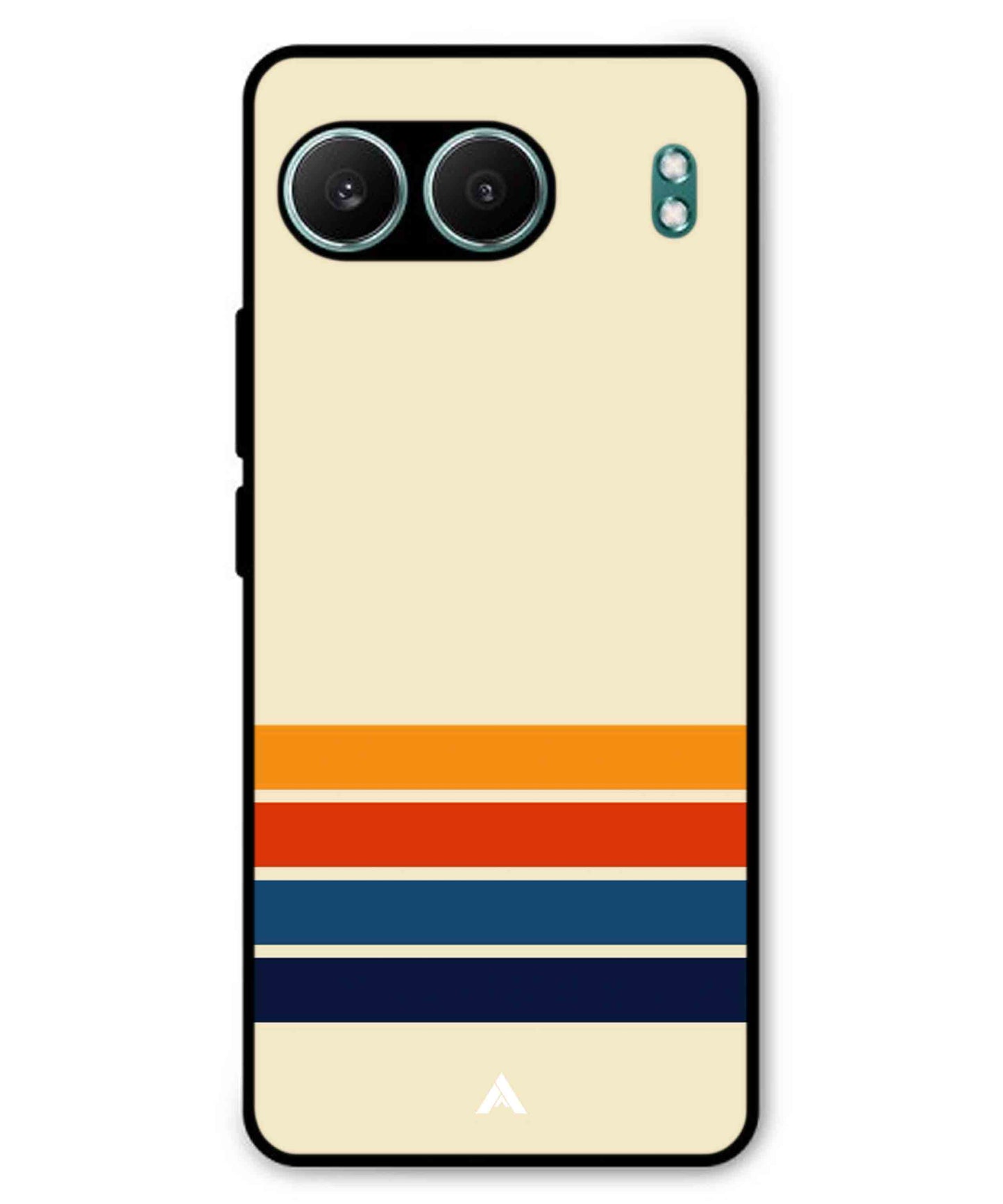 Stripe Pattern 12 Metal Back Cover Phone Case for Oneplus Nord 4