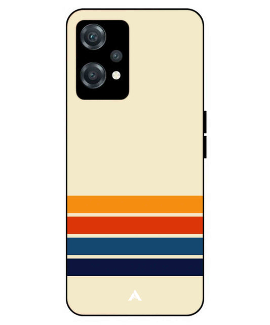 Stripe Pattern 12 Metal Back Cover Phone Case for Oneplus Nord CE 2 Lite