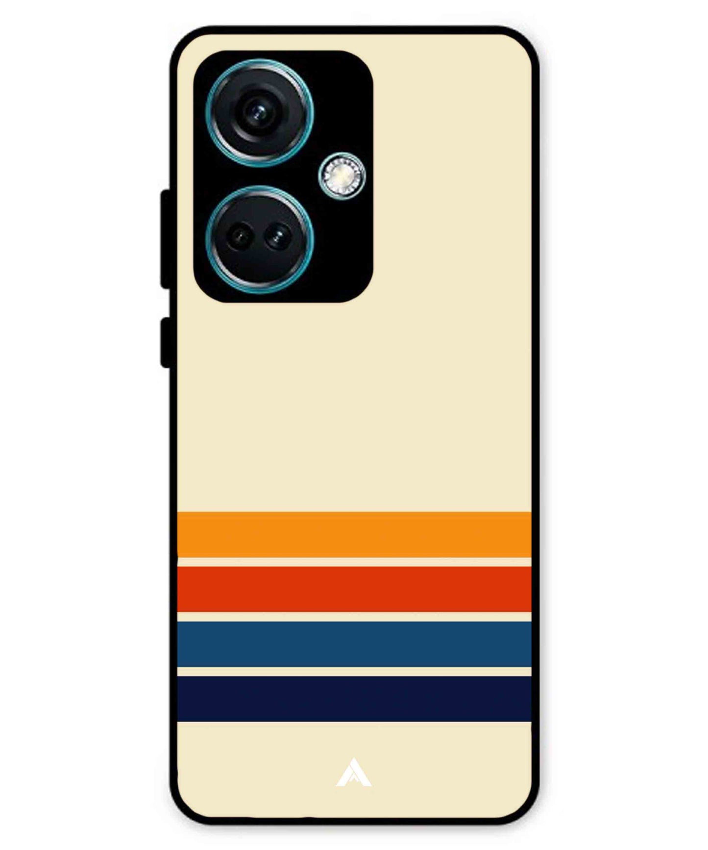 Stripe Pattern 12 Metal Back Cover Phone Case for Oneplus Nord CE 3