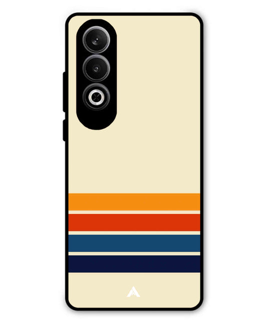 Stripe Pattern 12 Metal Back Cover Phone Case for Oneplus Nord CE 4