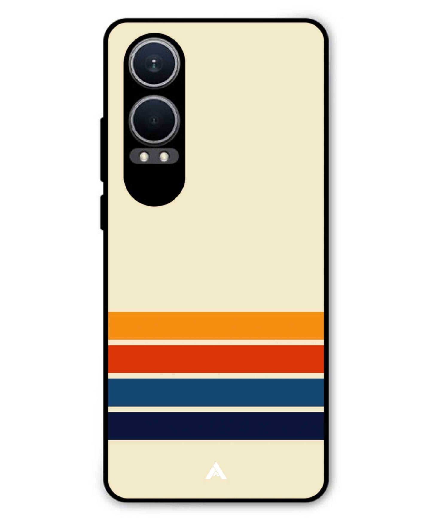 Stripe Pattern 12 Metal Back Cover Phone Case for Oneplus Nord CE 4 Lite