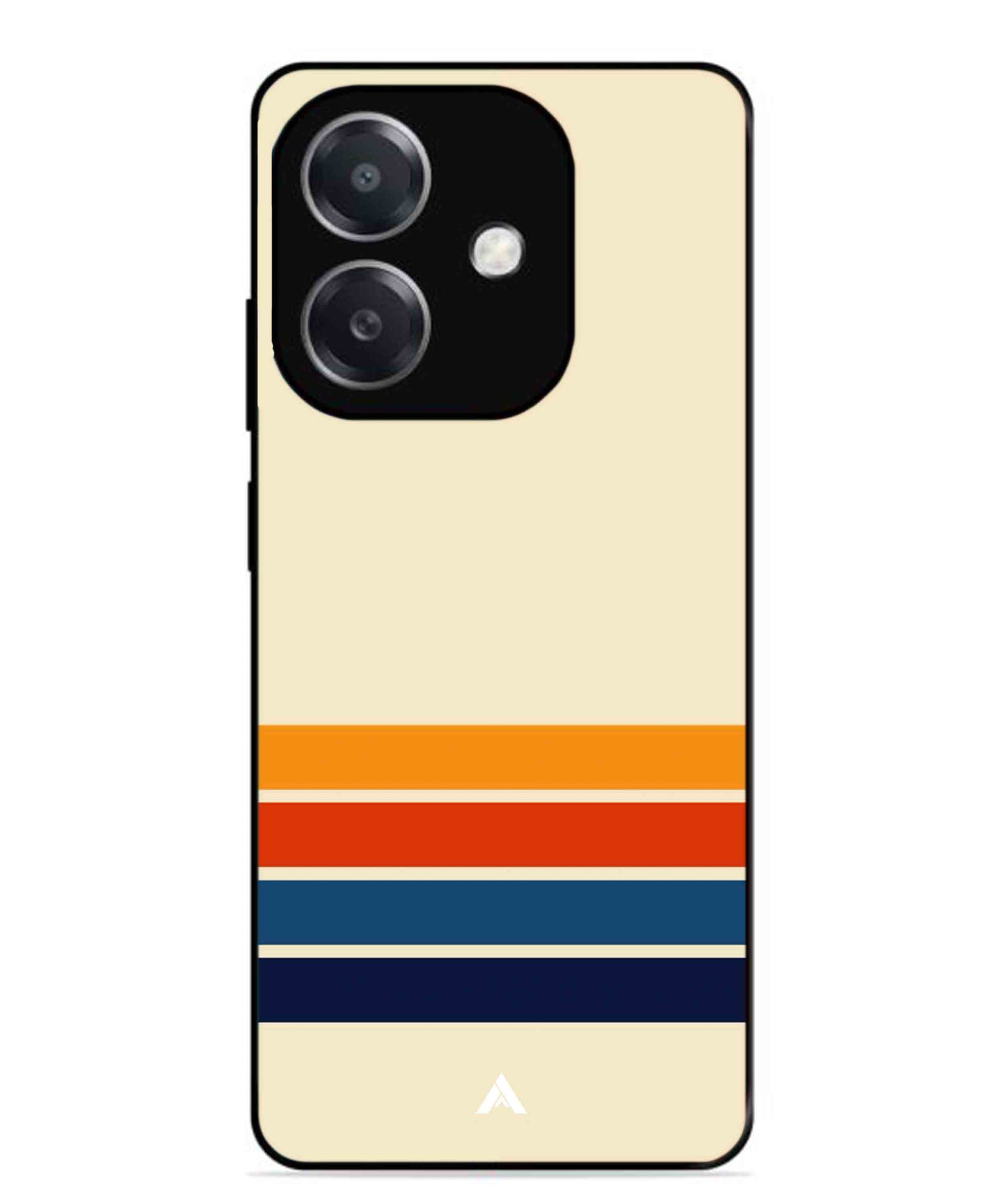 Stripe Pattern 12 Metal Back Cover Phone Case for Oppo A3
