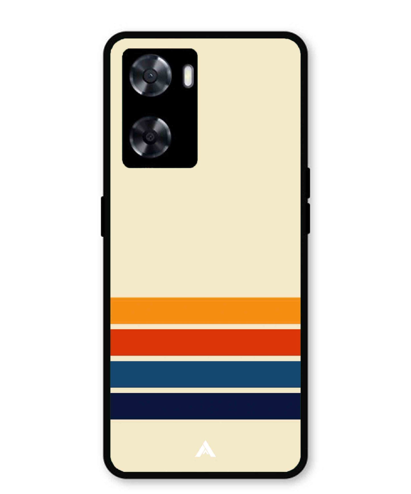Stripe Pattern 12 Metal Back Cover Phone Case for Oppo A57