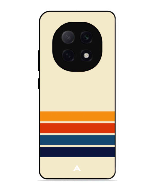 Stripe Pattern 12 Metal Back Cover Phone Case for Oppo F29 Pro