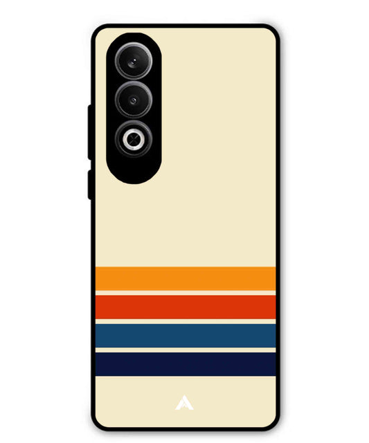 Stripe Pattern 12 Metal Back Cover Phone Case for Oppo K12