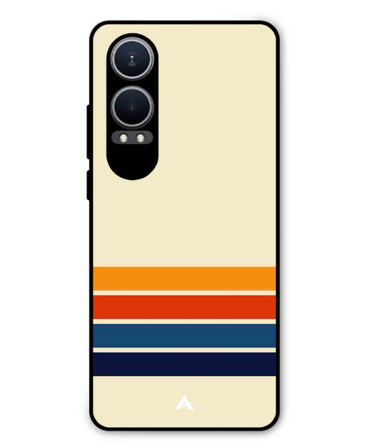 Stripe Pattern 12 Metal Back Cover Phone Case for Oppo K12x