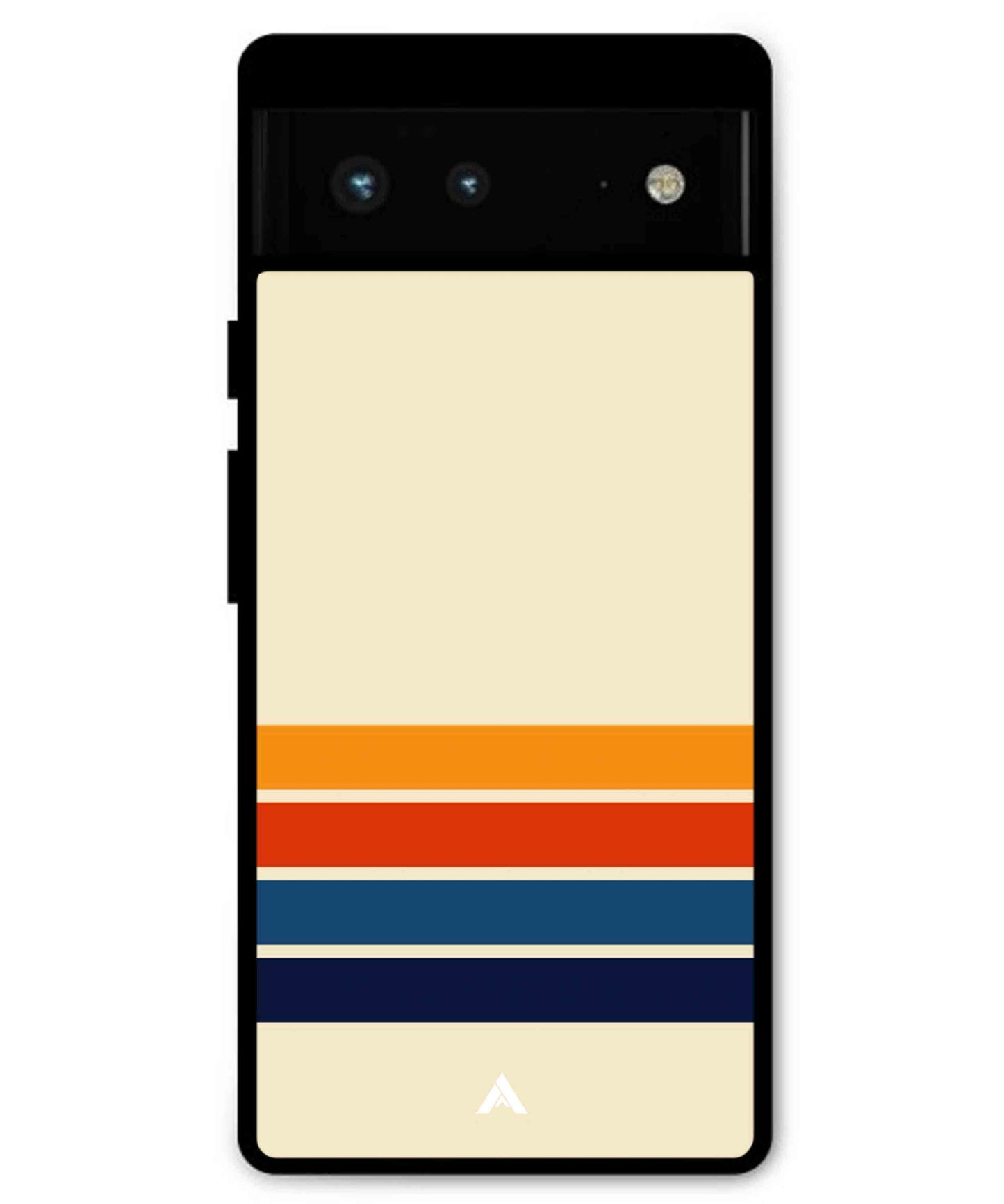 Stripe Pattern 12 Metal Back Cover Phone Case for Pixel 6