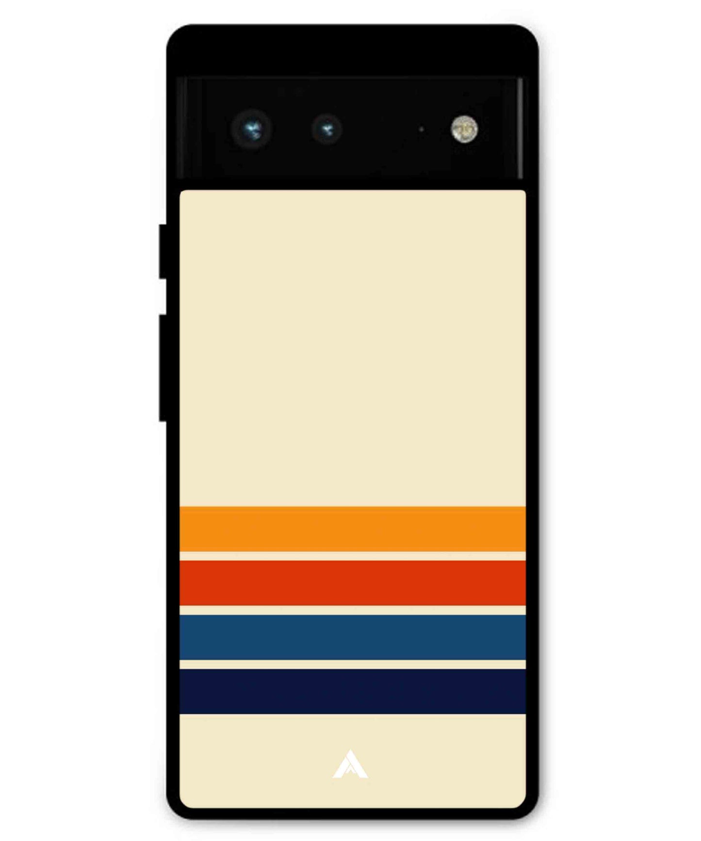 Stripe Pattern 12 Metal Back Cover Phone Case for Pixel 6 Pro