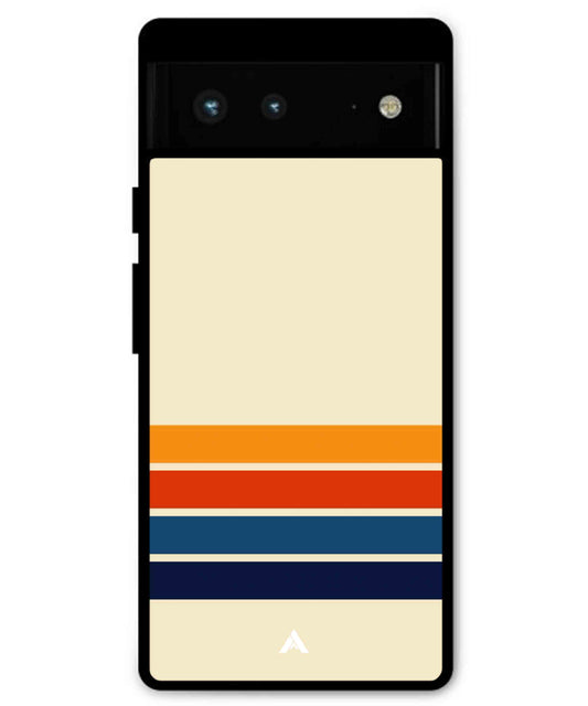 Stripe Pattern 12 Metal Back Cover Phone Case for Pixel 7