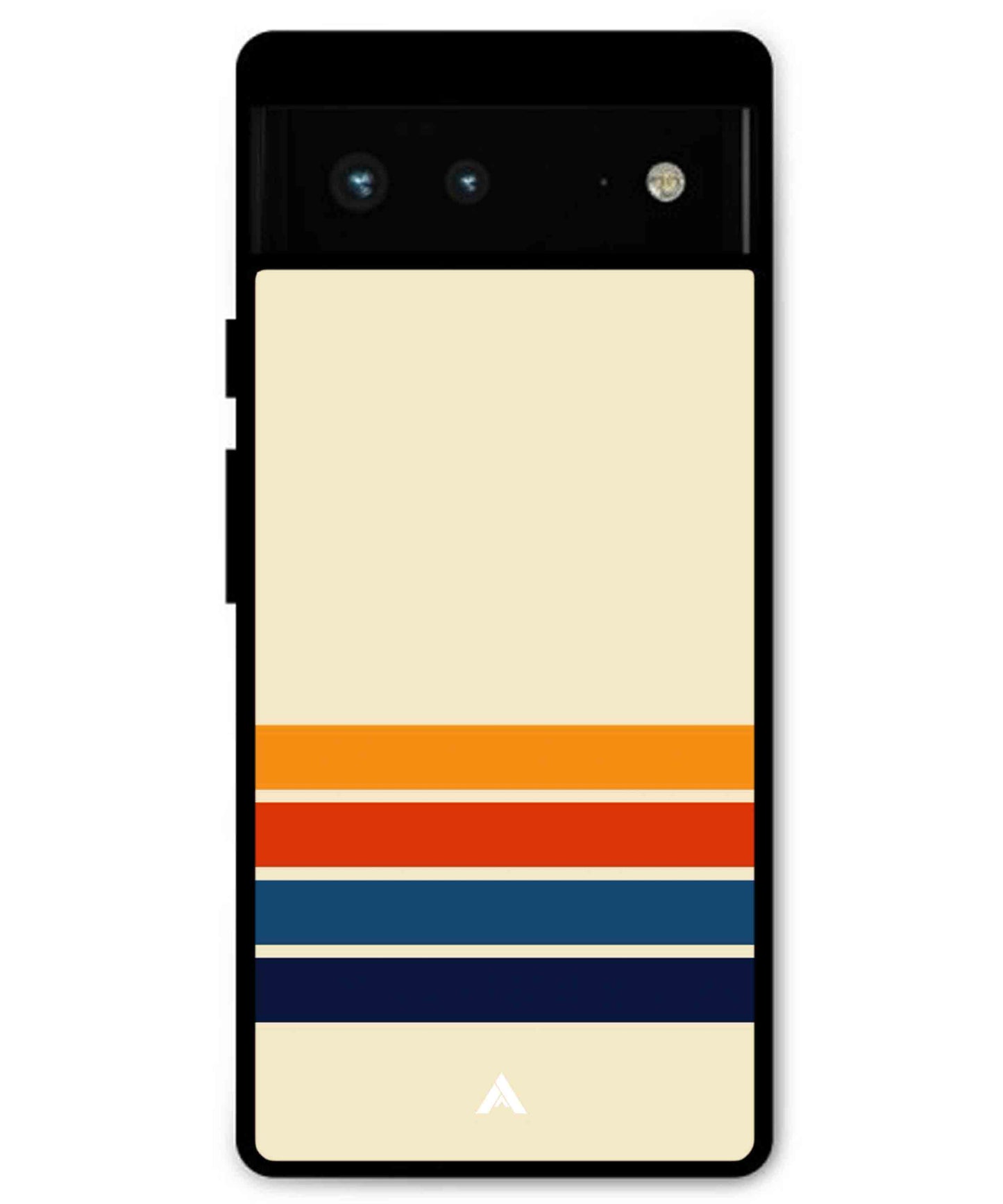 Stripe Pattern 12 Metal Back Cover Phone Case for Pixel 7 Pro