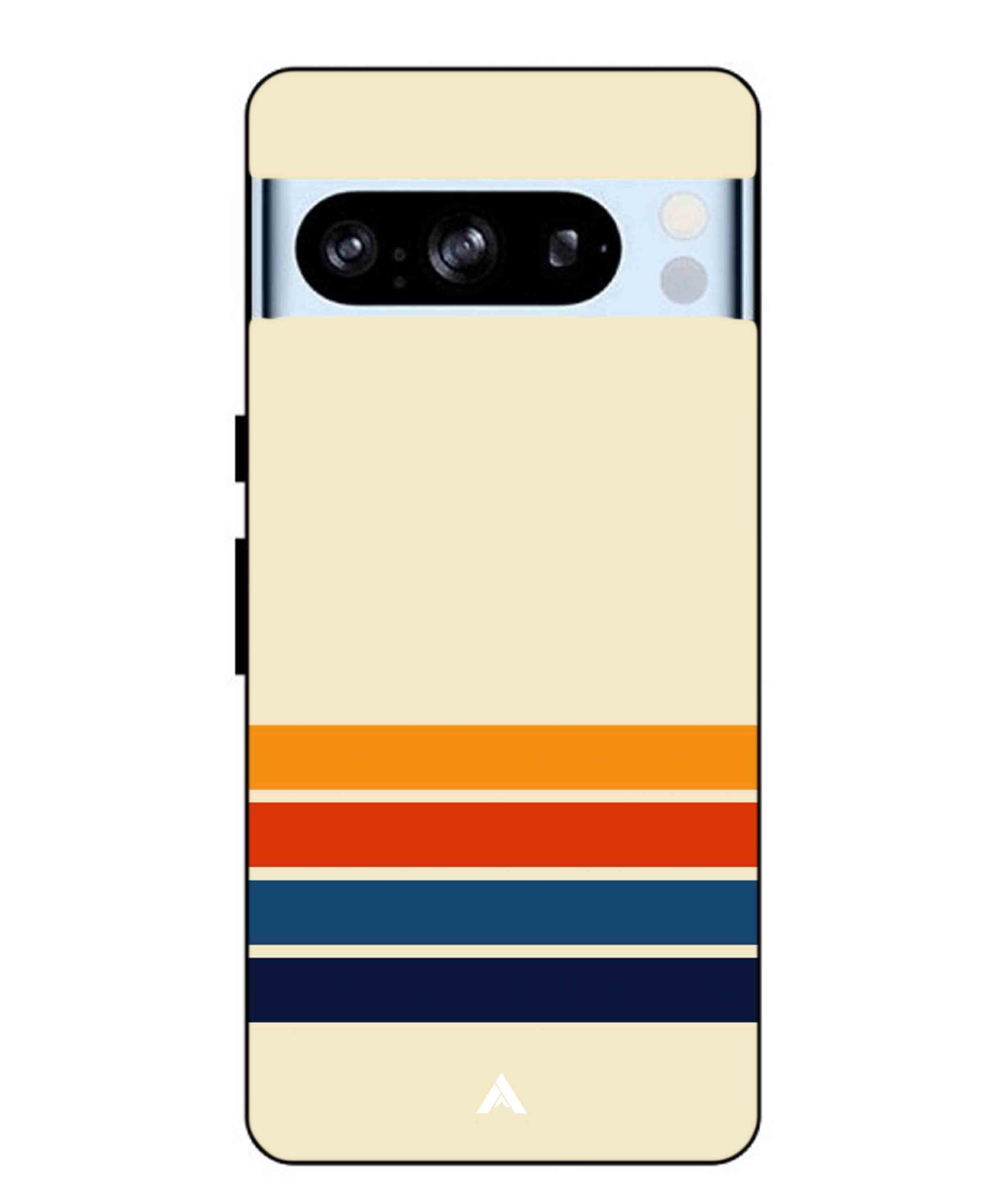 Stripe Pattern 12 Metal Back Cover Phone Case for Pixel 8 Pro