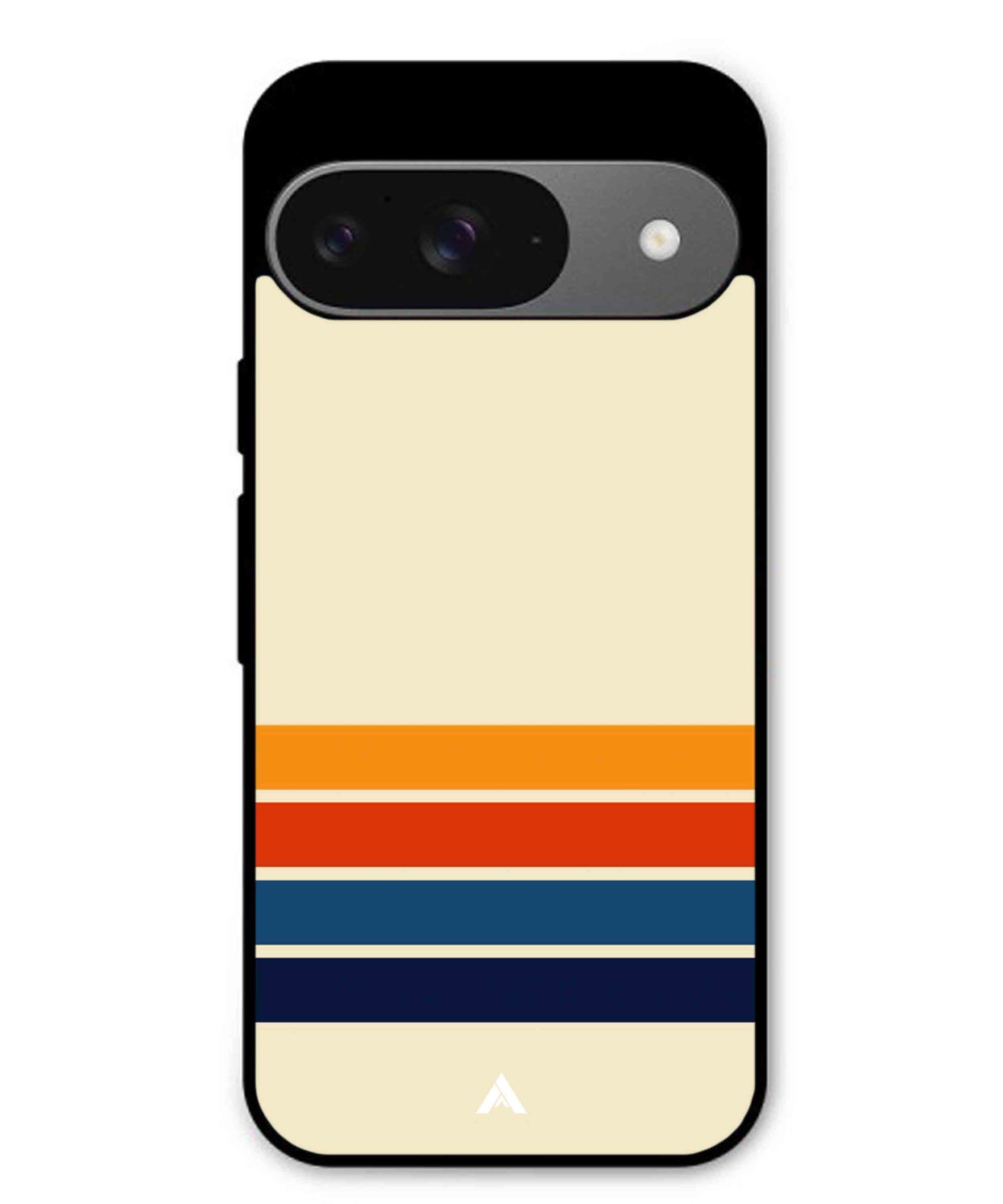 Stripe Pattern 12 Metal Back Cover Phone Case for Pixel 9