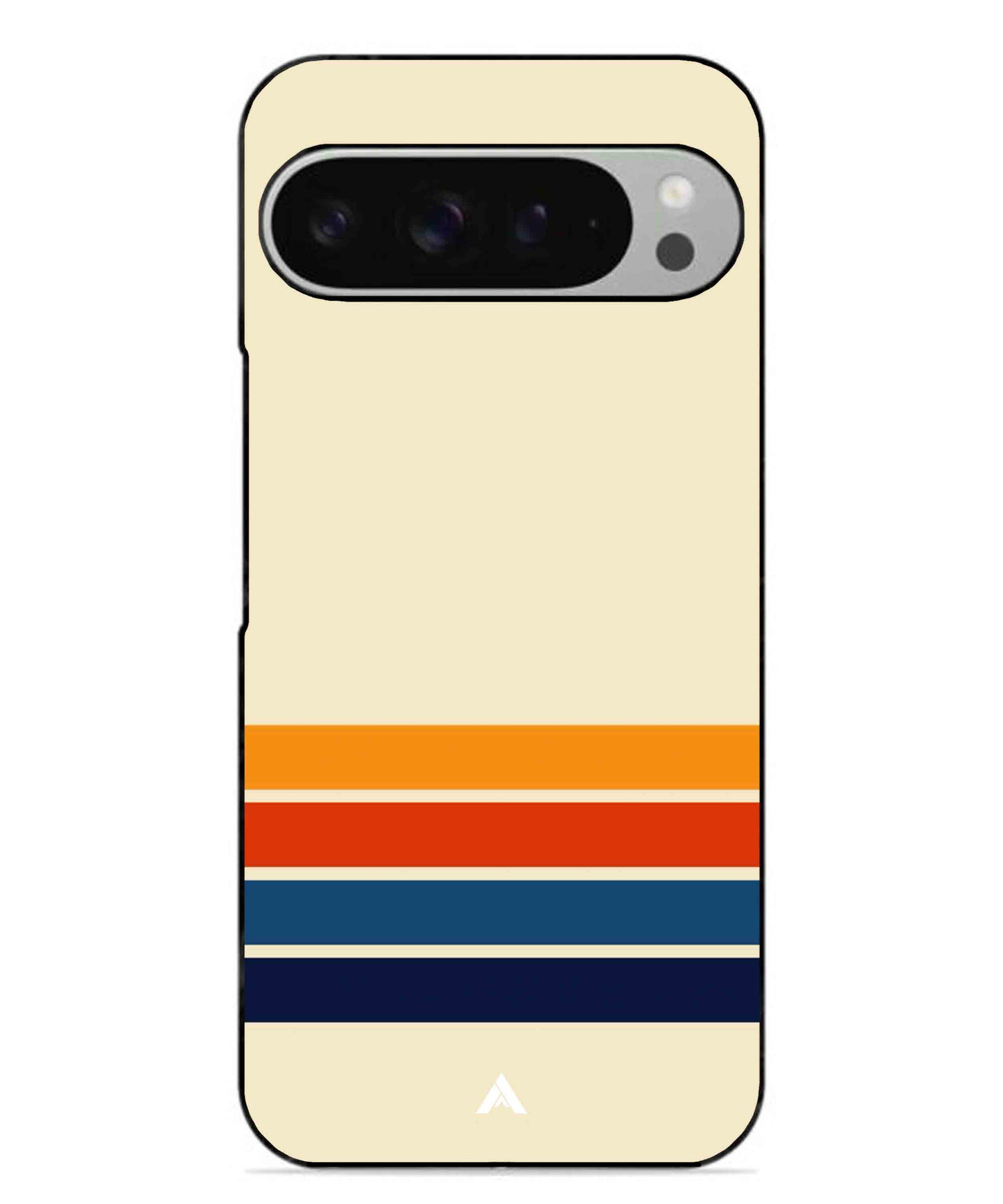 Stripe Pattern 12 Metal Back Cover Phone Case for Pixel 9 Pro
