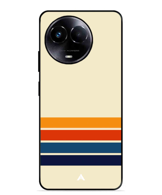 Stripe Pattern 12 Metal Back Cover Phone Case for Realme 11X dcb2badb-5b5f-40b5-9cde-3f41bfc43209