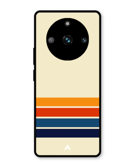 Stripe Pattern 12 Metal Back Cover Phone Case for Realme 11 Pro