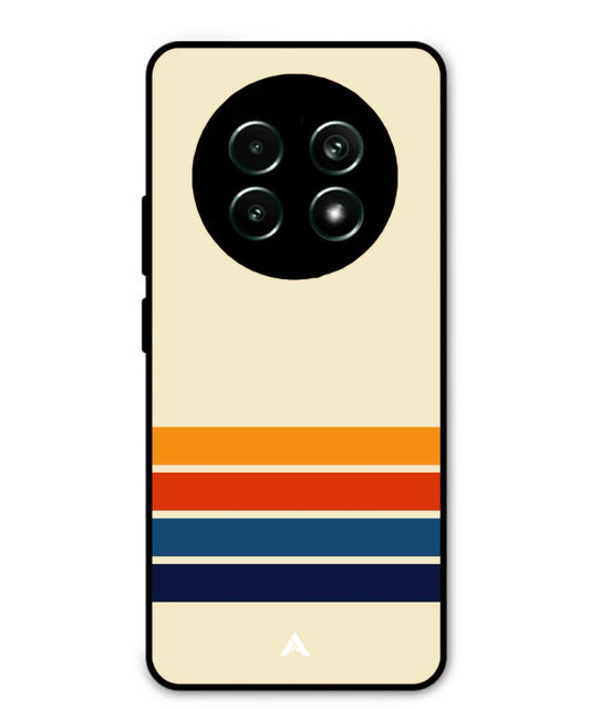 Stripe Pattern 12 Metal Back Cover Phone Case for Realme 13