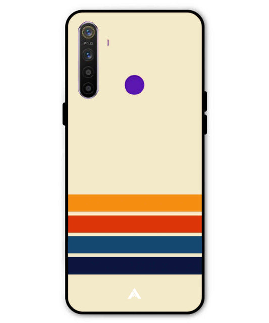 Stripe Pattern 12 Metal Back Cover Phone Case for Realme 5i