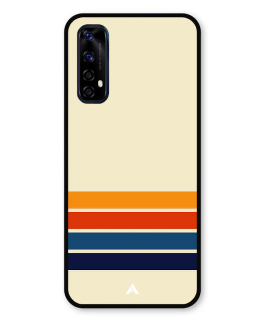 Stripe Pattern 12 Metal Back Cover Phone Case for Realme 7