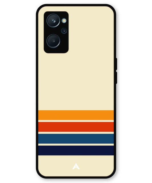 Stripe Pattern 12 Metal Back Cover Phone Case for Realme 9i