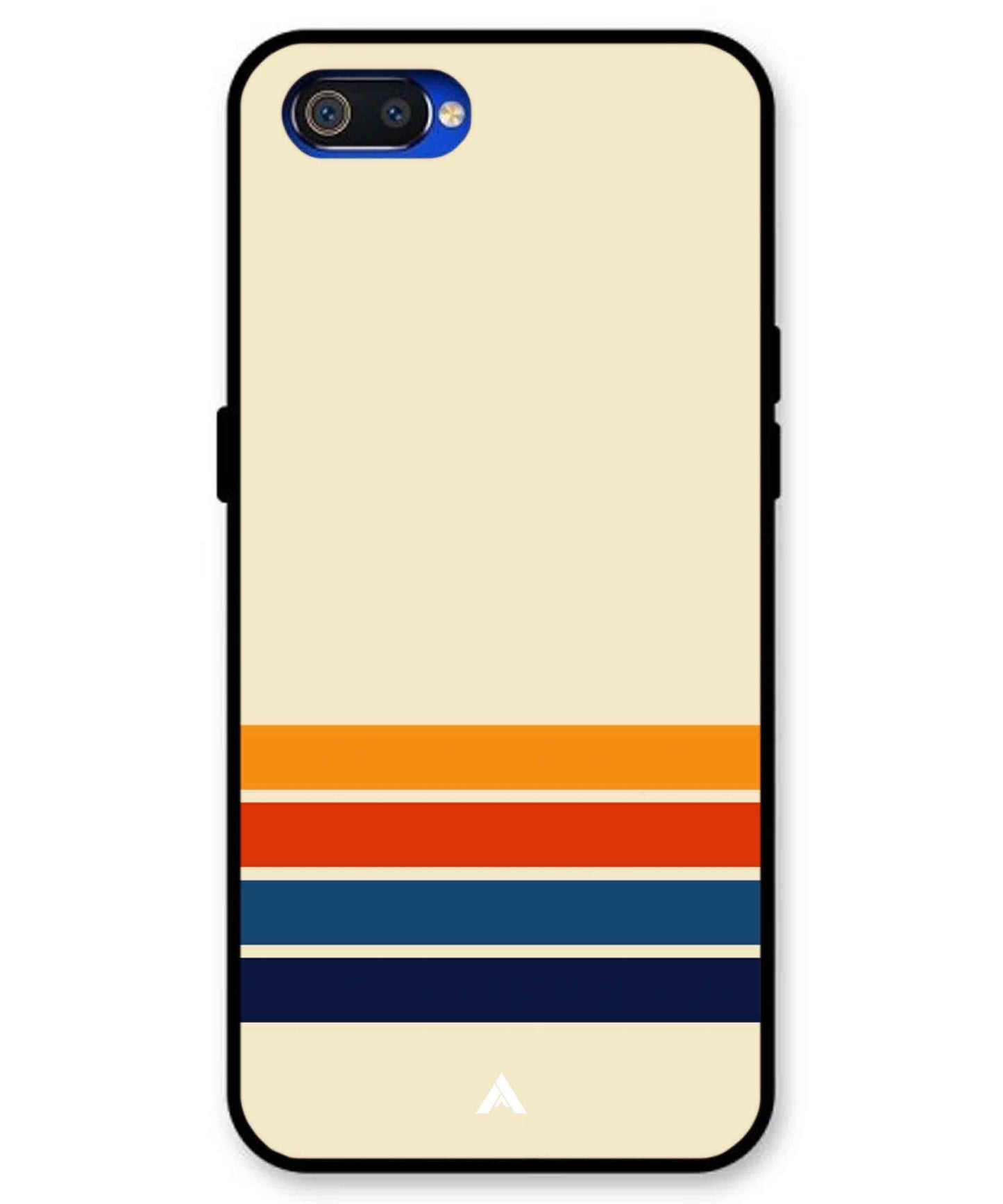 Stripe Pattern 12 Metal Back Cover Phone Case for Realme C2