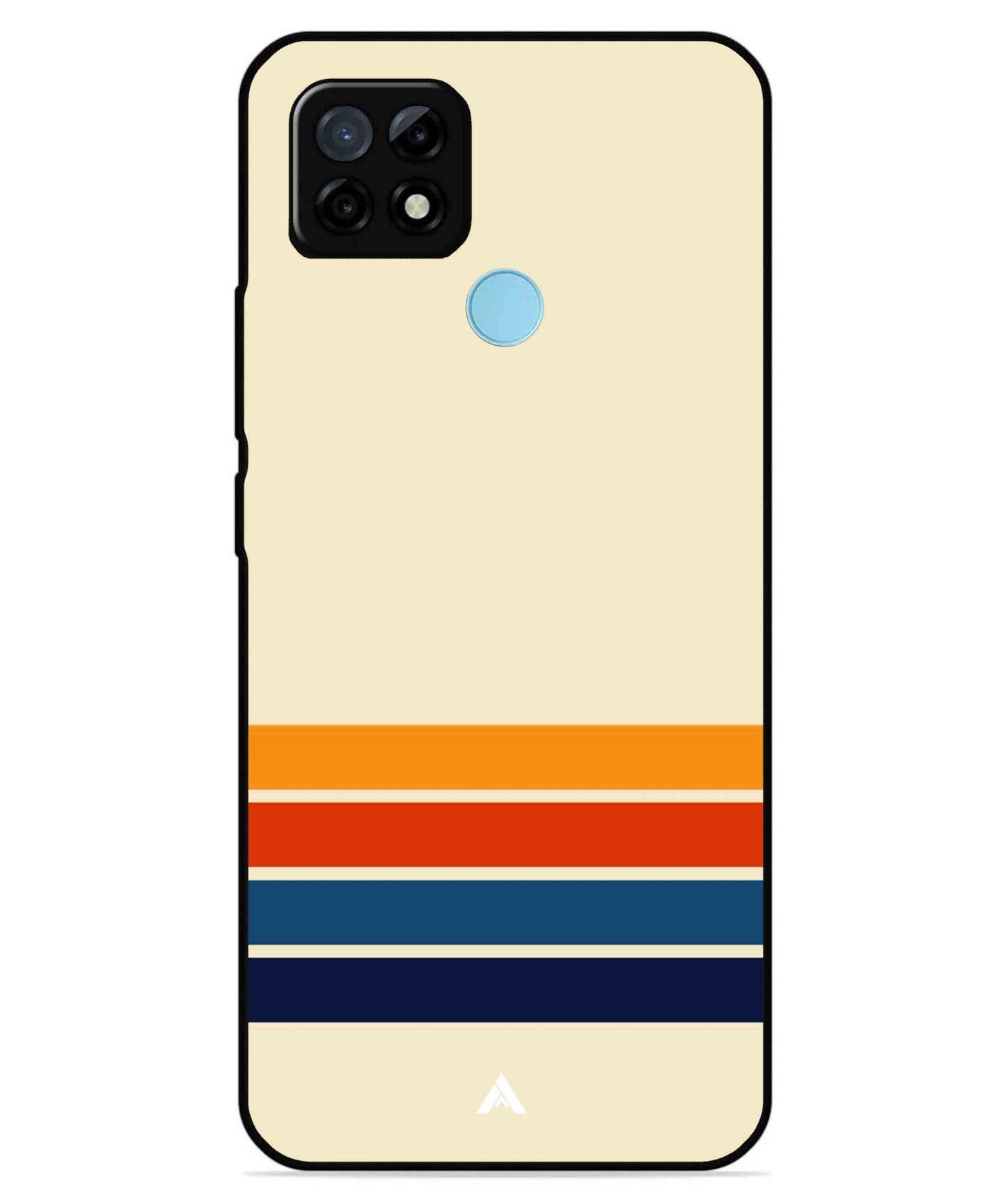 Stripe Pattern 12 Metal Back Cover Phone Case for Realme C21
