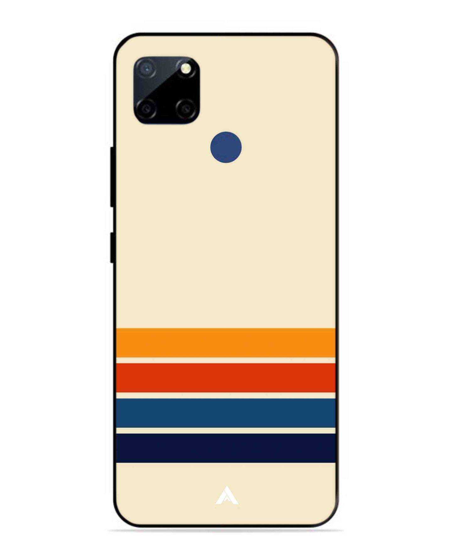 Stripe Pattern 12 Metal Back Cover Phone Case for Realme Narzo 30A
