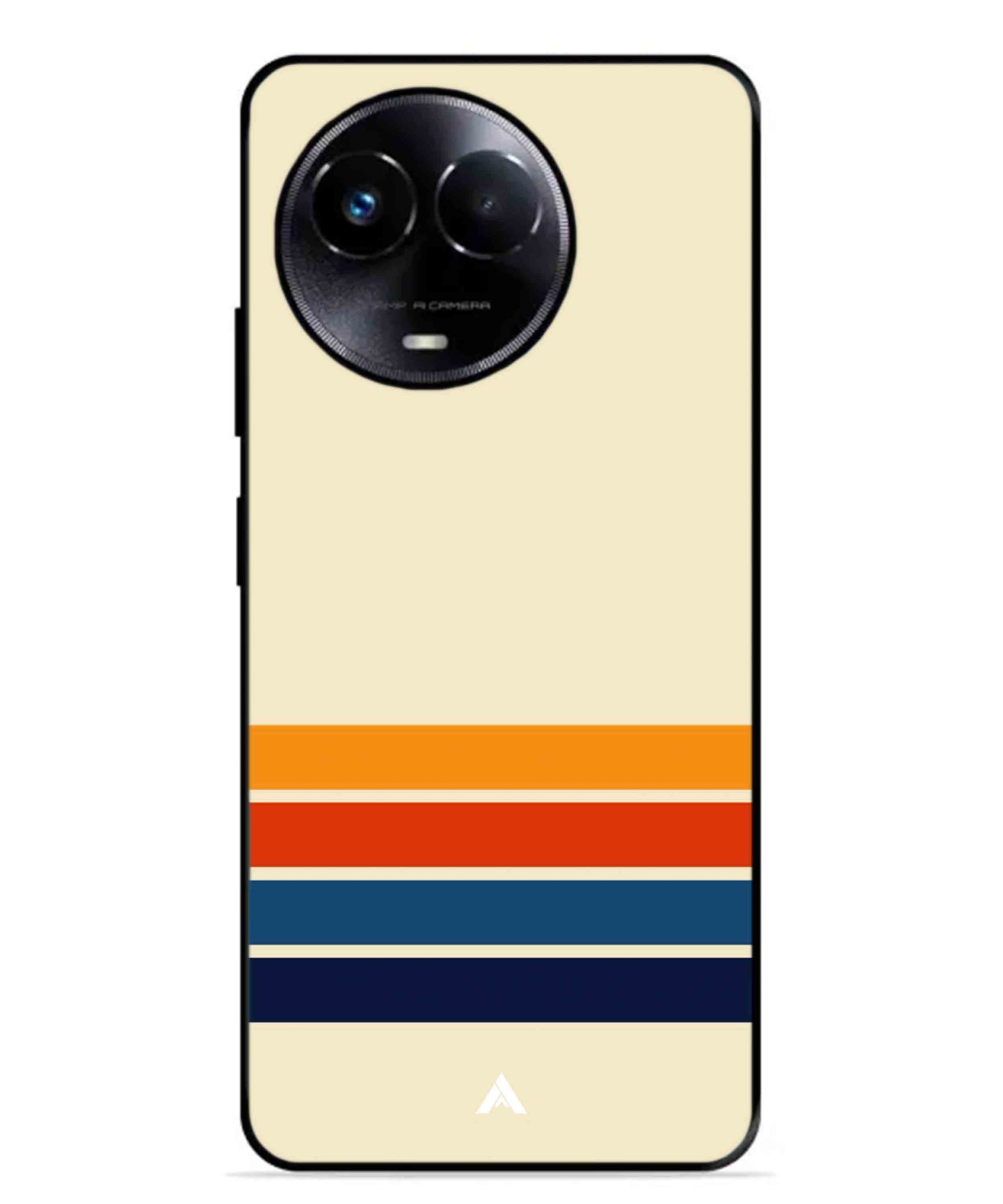 Stripe Pattern 12 Metal Back Cover Phone Case for Realme Narzo 60X ae55fa17-85de-404e-ae31-68f509e09ffe