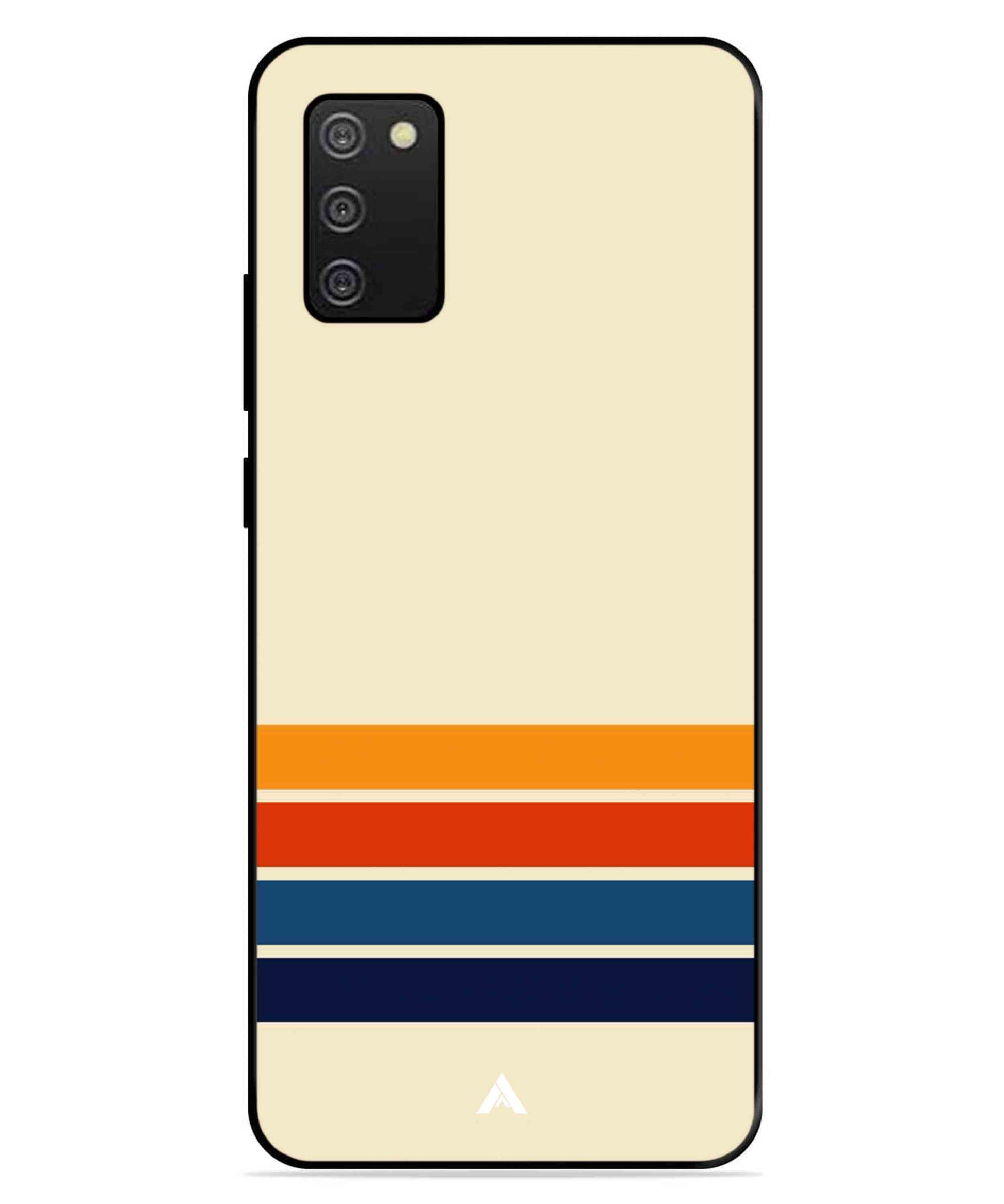 Stripe Pattern 12 Metal Back Cover Phone Case for Samsung Galaxy A03s