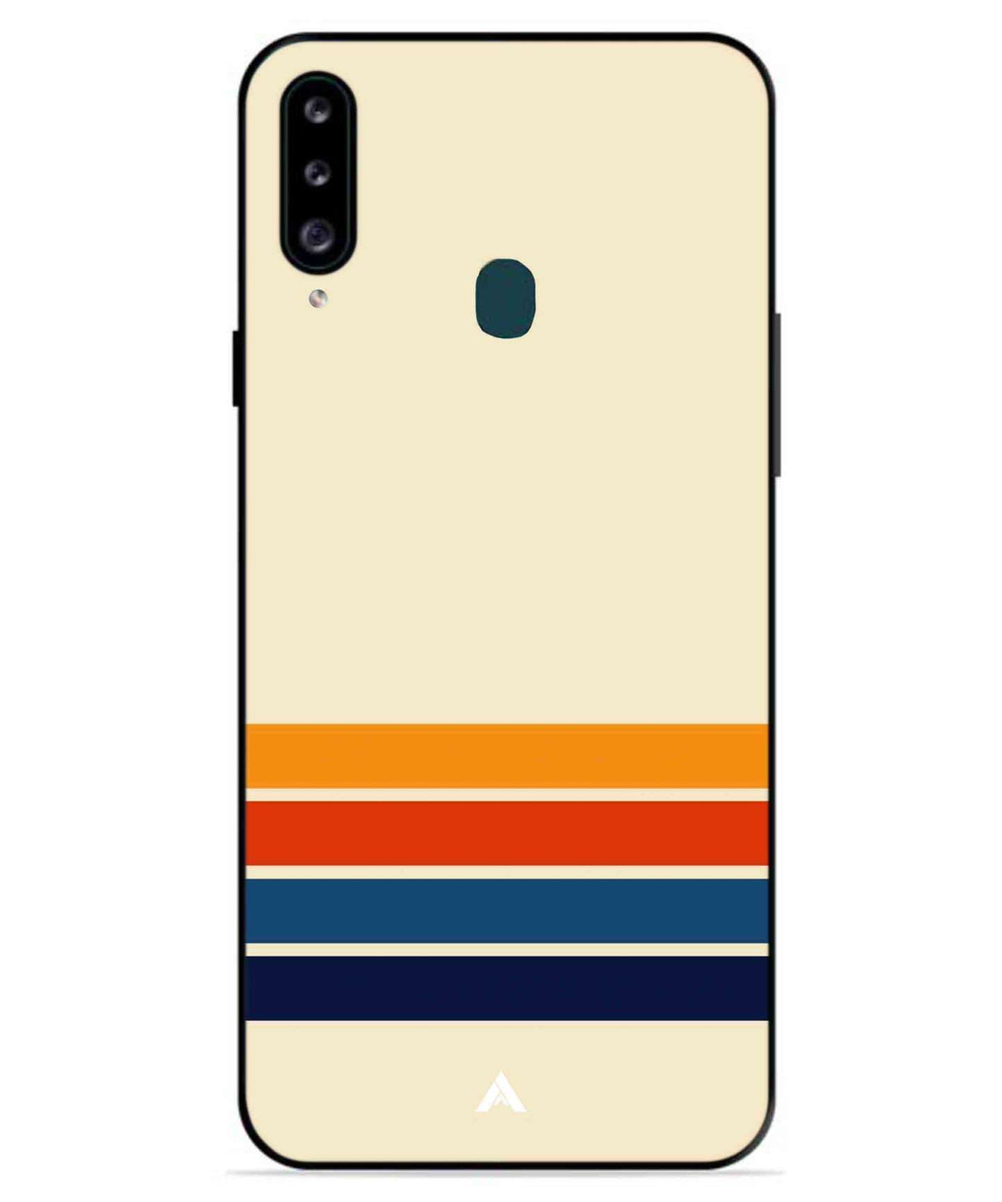 Stripe Pattern 12 Metal Back Cover Phone Case for Samsung Galaxy A70s