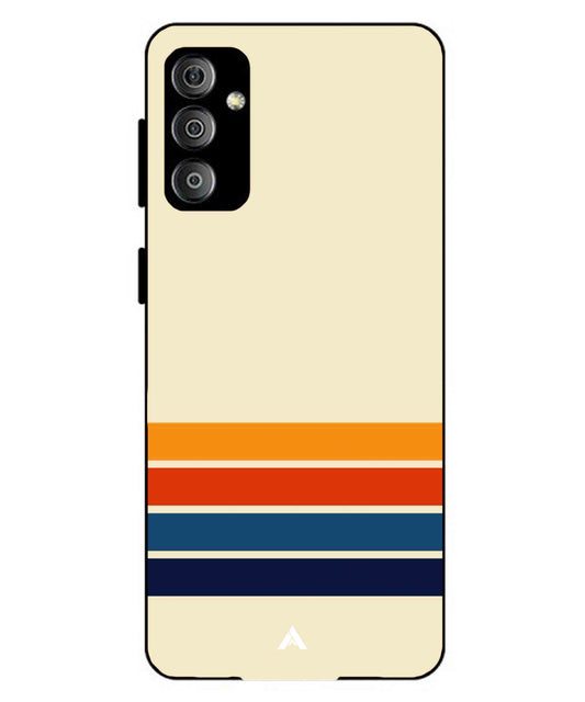 Stripe Pattern 12 Metal Back Cover Phone Case for Samsung Galaxy F23