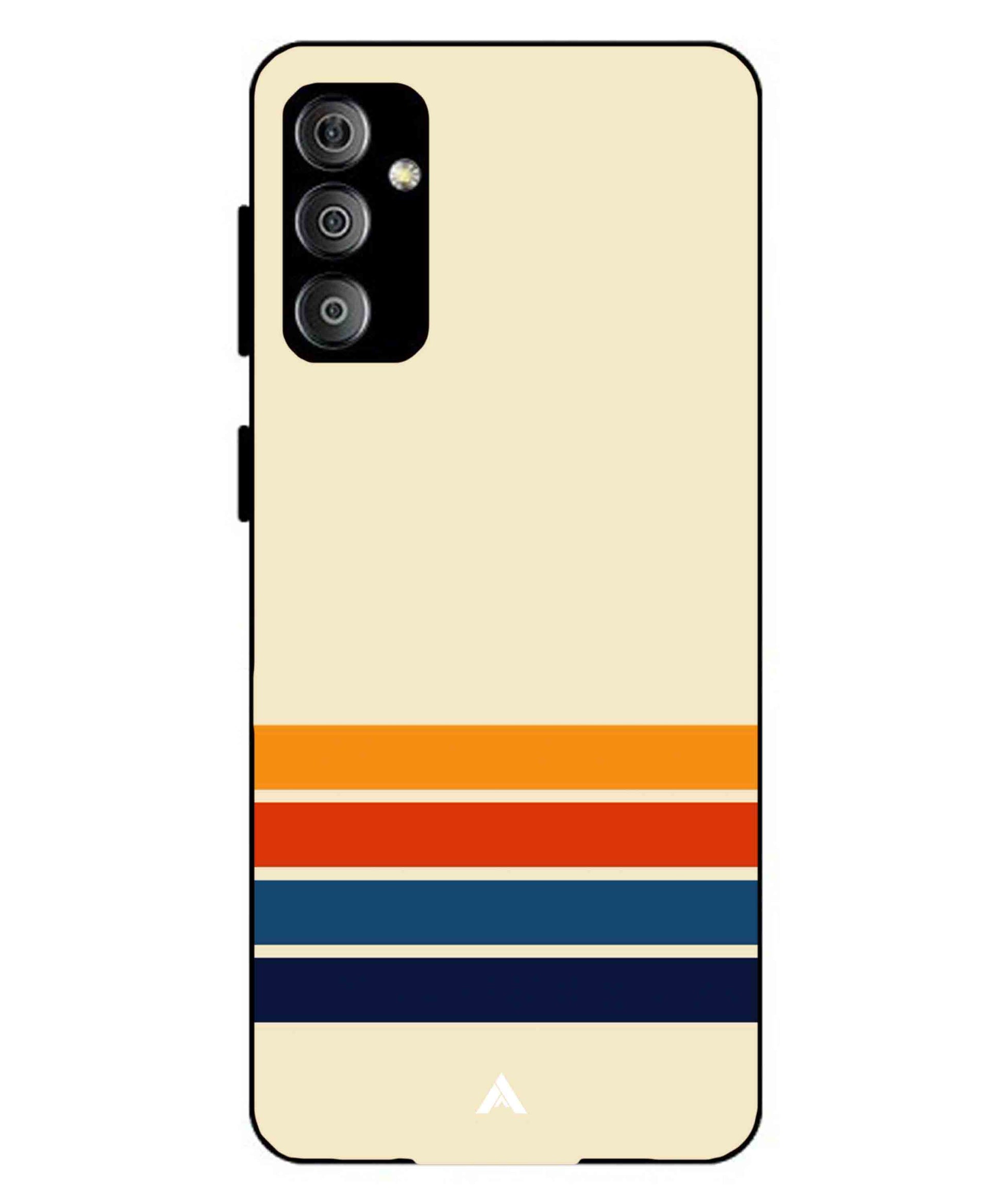 Stripe Pattern 12 Metal Back Cover Phone Case for Samsung Galaxy M23