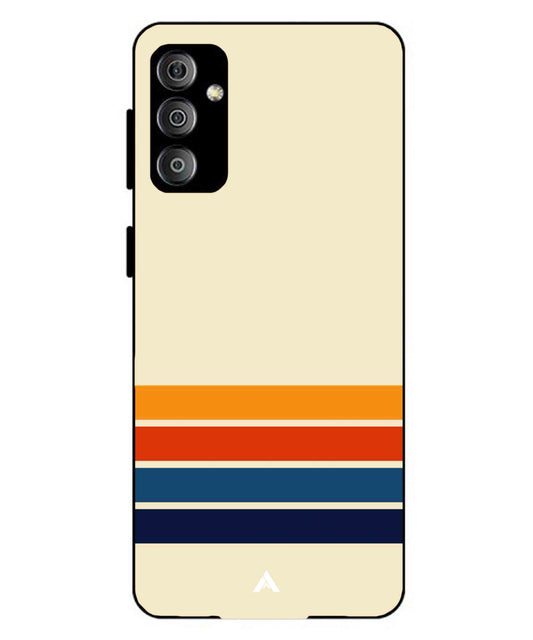Stripe Pattern 12 Metal Back Cover Phone Case for Samsung Galaxy M23