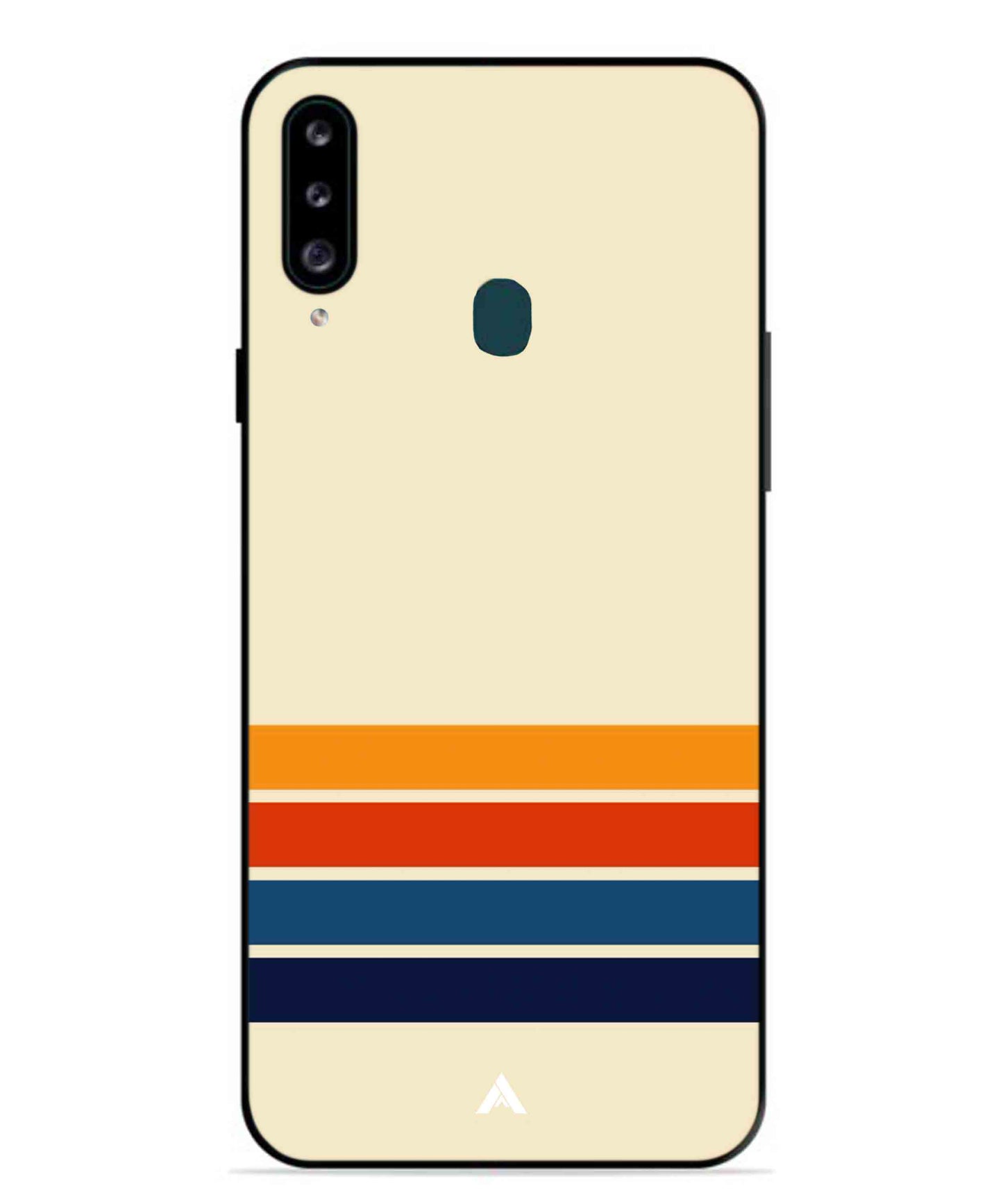 Stripe Pattern 12 Metal Back Cover Phone Case for Samsung Galaxy M30
